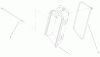 Toro 20035 (R-21SE) - Recycler Mower, R-21SE, 2001 (210000001-210999999) Spareparts BAG CHUTE ASSEMBLY PART NO. 104-7951