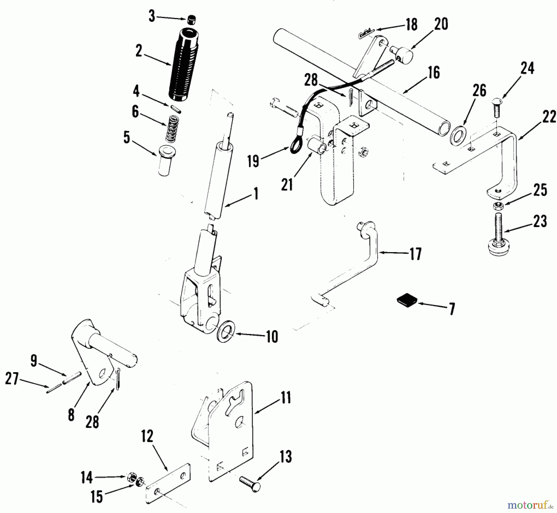  Toro Neu Accessories 84321 - Toro Attachment Lift, 1982 PARTS LIST FOR ATTACHMENT LIFT FACTORY ORDER NUMBER 8-4321