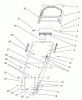 Toro 20040 (SR-21OS) - Super Recycler Mower, SR-21OS, 2001 (210000001-210999999) Spareparts HANDLE ASSEMBLY