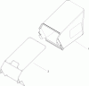 Toro 20049 - 22" Recycler Lawnmower, 2005 (250000001-250999999) Spareparts REAR BAG ASSEMBLY