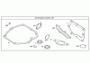 Toro 20053 - Super Recycler Lawn Mower, 2006 (260000001-260999999) Spareparts ENGINE GASKET SET ASSEMBLY BRIGGS AND STRATTON 125K02-0189-E1