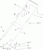 Toro 20053 - Super Recycler Lawn Mower, 2006 (260000001-260999999) Spareparts HANDLE ASSEMBLY