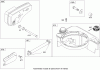 Toro 20056 - Super Recycler Lawn Mower, 2007 (270000001-270999999) Spareparts MUFFLER AND FUEL TANK ASSEMBLY BRIGGS AND STRATTON 126T02-0209-B1
