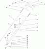 Toro 20058 - Super Recycler Lawn Mower, 2005 (250000001-250999999) Spareparts HANDLE ASSEMBLY