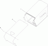 Toro 20074 - 22" Recycler Lawn Mower, 2007 (270000001-270999999) Spareparts REAR BAG ASSEMBLY
