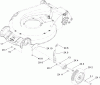 Toro 20095 - Super Recycler Lawn Mower, 2009 (290000001-290999999) Spareparts FRONT WHEEL AND HEIGHT-OF-CUT ASSEMBLY