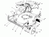 Toro 20103 - Lawnmower, 1991 (1000001-1999999) Spareparts HOUSING ASSEMBLY