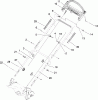 Toro 20112 - 22" Recycler Lawn Mower, 2008 (280000001-280999999) Spareparts HANDLE ASSEMBLY