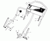 Toro 20211 - Lawnmower, 1991 (1000001-1999999) Spareparts HANDLE ASSEMBLY