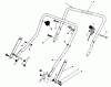 Toro 20213 - Lawnmower, 1991 (1000001-1999999) Spareparts HANDLE ASSEMBLY