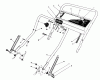 Toro 20214 - Lawnmower, 1992 (2000001-2999999) Spareparts HANDLE ASSEMBLY