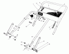 Toro 20216 - Lawnmower, 1991 (1000001-1999999) Spareparts HANDLE ASSEMBLY