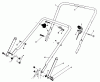 Toro 20217 - Lawnmower, 1991 (1000001-1999999) Spareparts HANDLE ASSEMBLY