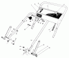 Toro 20218 - Lawnmower, 1991 (1000001-1999999) Spareparts HANDLE ASSEMBLY