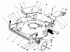 Toro 20218 - Lawnmower, 1991 (1000001-1999999) Spareparts HOUSING ASSEMBLY