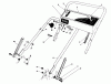 Toro 20218 - Lawnmower, 1992 (2000001-2999999) Spareparts HANDLE ASSEMBLY