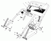 Toro 20322 - Lawnmower, 1992 (2000001-2999999) Spareparts HANDLE ASSEMBLY