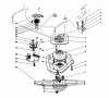 Toro 20324 - Lawnmower, 1992 (2000001-2999999) Spareparts BLADE BRAKE CLUTCH ASSEMBLY