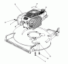 Toro 20324 - Lawnmower, 1992 (2000001-2999999) Spareparts ENGINE ASSEMBLY