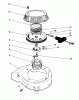 Toro 20326 - Lawnmower, 1992 (2000001-2999999) Spareparts RECOIL ASSEMBLY (MODEL NO. 47PM1-1)