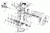 Toro 20328B - Lawnmower, 1992 (2000001-2999999) Spareparts GEAR CASE ASSEMBLY