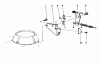 Toro 20329 - Lawnmower, 1992 (2000001-2999999) Spareparts BRAKE ASSEMBLY