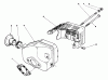 Toro 20329 - Lawnmower, 1992 (2000001-2999999) Spareparts MUFFLER ASSEMBLY (ENGINE MODEL NO. 47PM1-2)(SERIAL NO. 2000001-2005000)