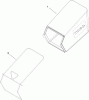Toro 20330C - 22" Recycler Lawn Mower, 2009 (290000001-290999999) Spareparts REAR BAG ASSEMBLY
