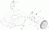 Toro 20331 - 22" Recycler Lawn Mower, 2009 (290000001-290999999) Spareparts REAR AXLE AND WHEEL ASSEMBLY