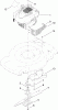 Toro 20332C - 22" Recycler Lawn Mower, 2011 (311000001-311999999) Spareparts ENGINE AND BLADE ASSEMBLY