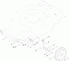 Toro 20333C - 22" Recycler Lawn Mower, 2010 (310000001-310999999) Spareparts FRONT AXLE ASSEMBLY