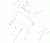 Toro 20333C - 22" Recycler Lawn Mower, 2010 (310000001-310999999) Spareparts UPPER HANDLE ASSEMBLY
