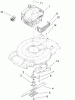 Toro 20334C - 22" Recycler Lawn Mower, 2009 (290000001-290999999) Spareparts ENGINE AND BLADE ASSEMBLY