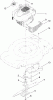 Toro 20334C - 22" Recycler Lawn Mower, 2011 (311000001-311999999) Spareparts ENGINE AND BLADE ASSEMBLY