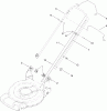 Toro 20351 - 22" Recycler Lawn Mower, 2010 (310000001-310002364) Spareparts HANDLE ASSEMBLY