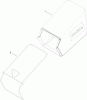 Toro 20351 - 22" Recycler Lawn Mower, 2010 (310000001-310002364) Spareparts REAR BAG ASSEMBLY