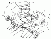 Toro 20433 - Lawnmower, 1993 (39000001-39999999) Spareparts HOUSING ASSEMBLY