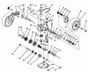 Toro 20439 - Lawnmower, 1993 (39000001-39999999) Spareparts GEAR CASE ASSEMBLY