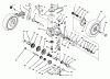 Toro 20439 - Lawnmower, 1994 (49000001-49999999) Spareparts GEAR CASE ASSEMBLY