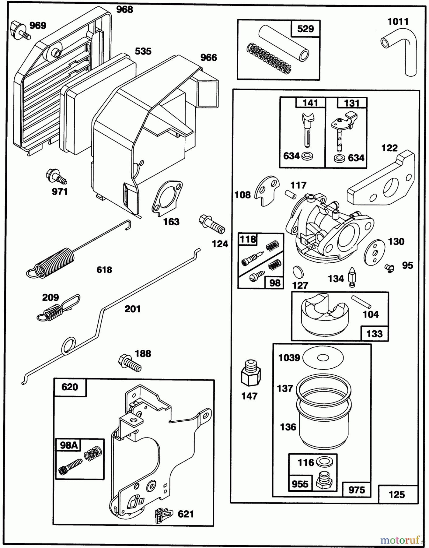  Toro Neu Mowers, Walk-Behind Seite 1 20439WF - Toro Lawnmower, 1993 (39000001-39999999) ENGINE GTS-150 #3