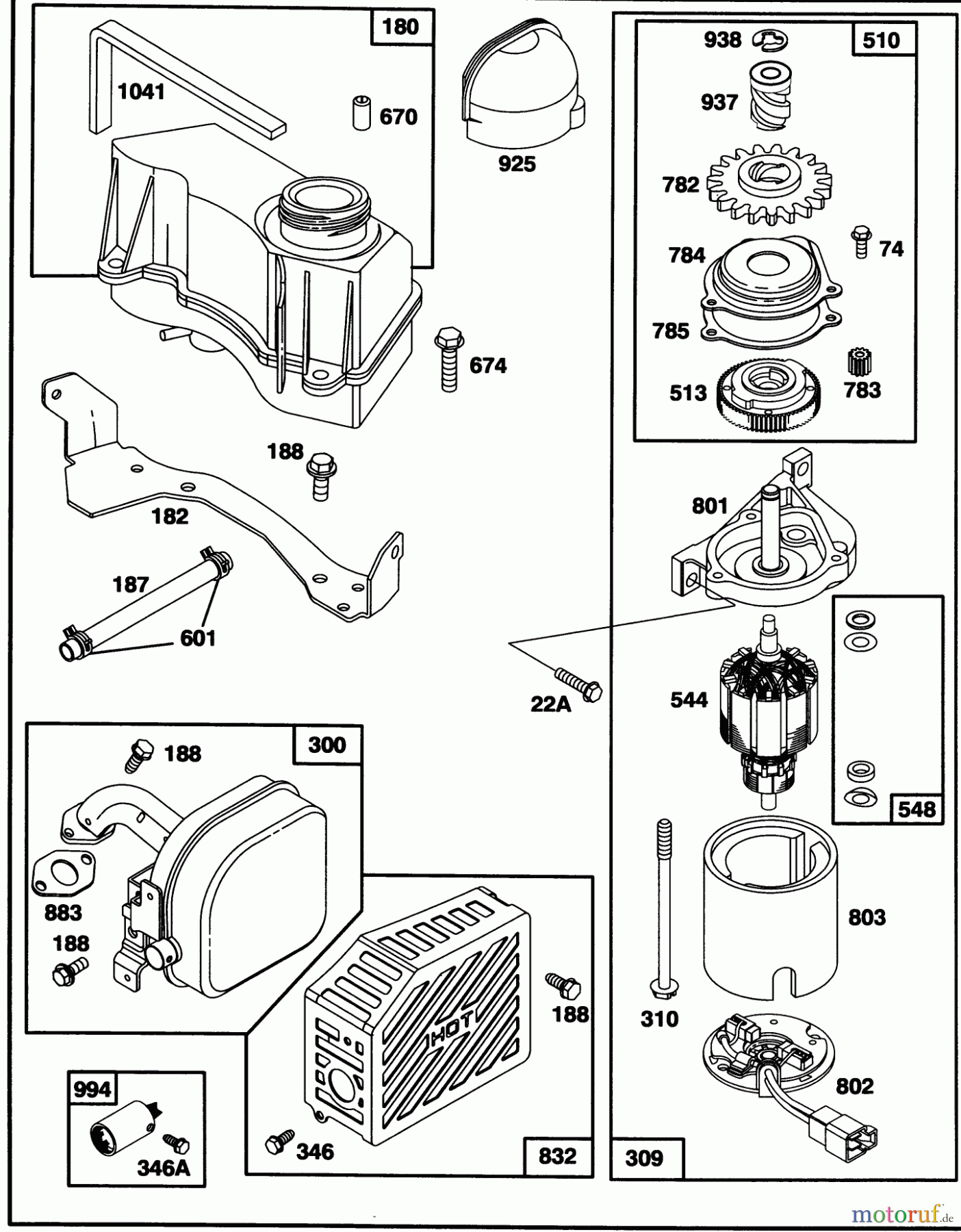  Toro Neu Mowers, Walk-Behind Seite 1 20439WF - Toro Lawnmower, 1993 (39000001-39999999) ENGINE GTS-150 #5