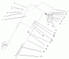 Toro 20444 - Lawnmower, 1995 (5900001-5999999) Spareparts HANDLE ASSEMBLY