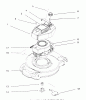 Toro 20454 - Lawnmower, 1996 (6900001-6999999) Spareparts ENGINE ASSEMBLY #1