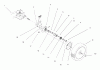 Toro 20444 - Lawnmower, 1996 (6900001-6999999) Spareparts REAR AXLE ASSEMBLY