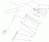 Toro 20458 - Lawnmower, 1997 (7900001-7999999) Spareparts HANDLE ASSEMBLY