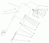 Toro 20457 - Lawnmower, 1997 (7900001-7999999) Spareparts HANDLE ASSEMBLY