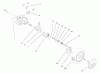 Toro 20466 - Lawnmower, 1996 (6900001-6999999) Spareparts REAR AXLE ASSEMBLY