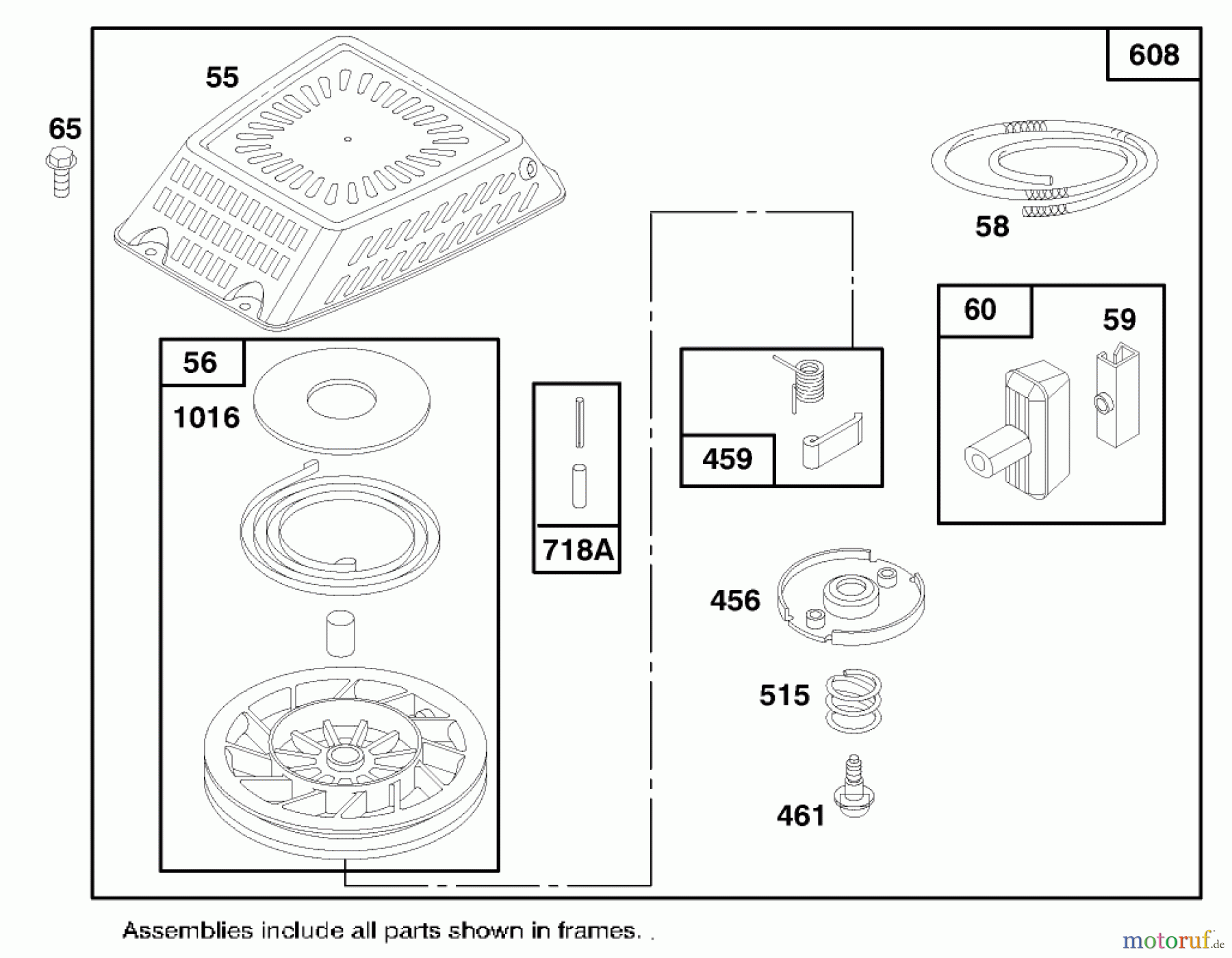  Toro Neu Mowers, Walk-Behind Seite 1 20474 - Toro Super Recycler Lawnmower, 1996 (6900001-6999999) ENGINE GTS 150 #5