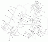 Toro 20482 - Super Recycler Mower, 1997 (790000001-799999999) Spareparts HANDLE ASSEMBLY (MODEL NO. 20483 ONLY)
