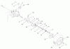 Toro 20487 (SR-21OSBB) - Super Recycler Mower, SR-21OSBB, 2001 (210000001-210999999) Spareparts GEARCASE AND WHEEL ASSEMBLY